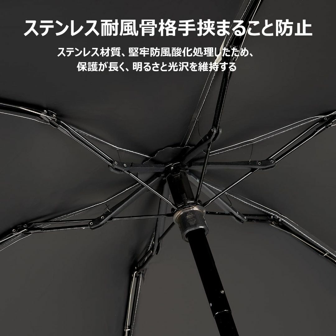 【色: ホワイト-6本骨】Adoric 日傘 折りたたみ傘 レディース コンパク 2