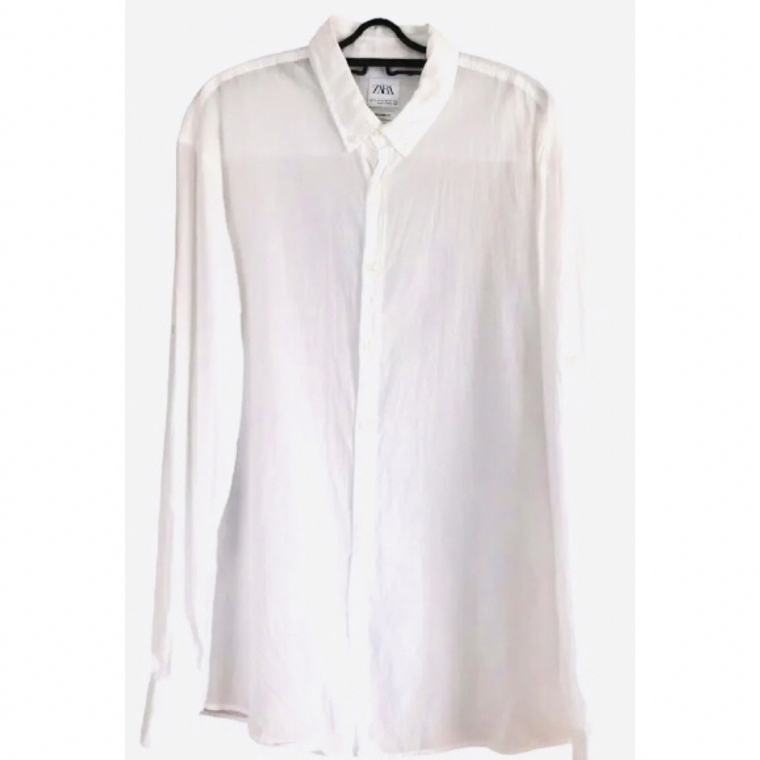 ZARA(ザラ)のZARA ホワイトシャツ メンズのトップス(シャツ)の商品写真