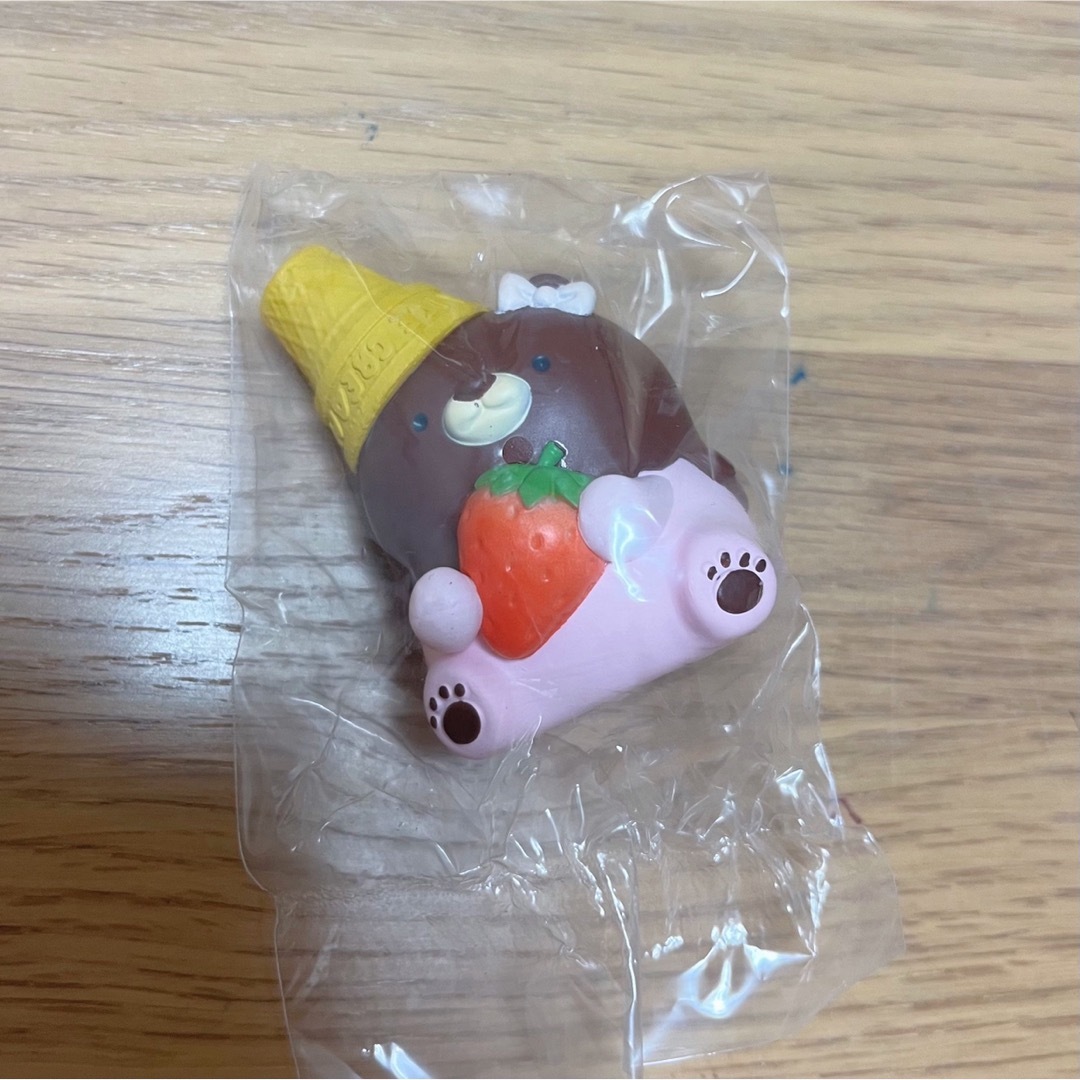 【 新品未使用 】 牛人　アイスクリームくまちゃん　いちごチョコがけ | フリマアプリ ラクマ