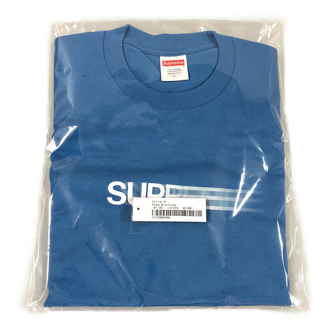 SUPREME シュプリーム 23SS Motion Logo Tee モーション ロゴ 半袖Ｔシャツ Faded Blue サイズL 正規品 / 31164