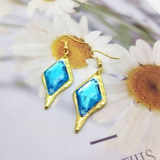 原神 【 ガイア ピアス (両耳)】ビジュー ピアス イヤリング(アクセサリー)