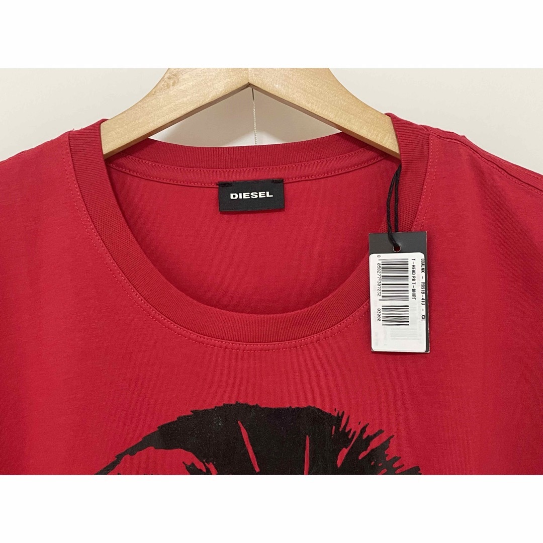 DIESEL(ディーゼル)のディーゼル DIESEL Ｔシャツ メンズ 半袖 レッド サイズ：XS メンズのトップス(Tシャツ/カットソー(半袖/袖なし))の商品写真