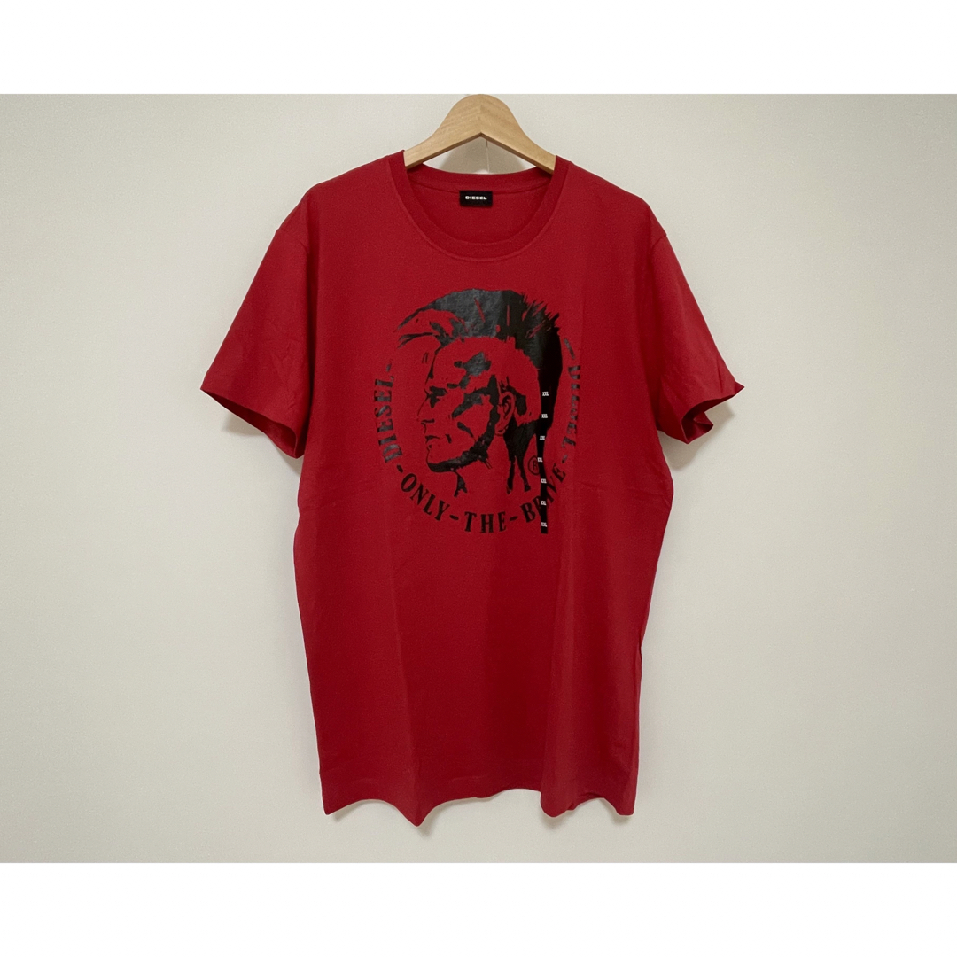 DIESEL(ディーゼル)のディーゼル DIESEL Ｔシャツ メンズ 半袖 レッド サイズ：XS メンズのトップス(Tシャツ/カットソー(半袖/袖なし))の商品写真