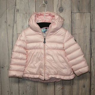 モンクレール(MONCLER)のモンクレール・子ども用ダウンジャケット◇2サイズ　ライトピンク系　クリーニング済(ジャケット/コート)