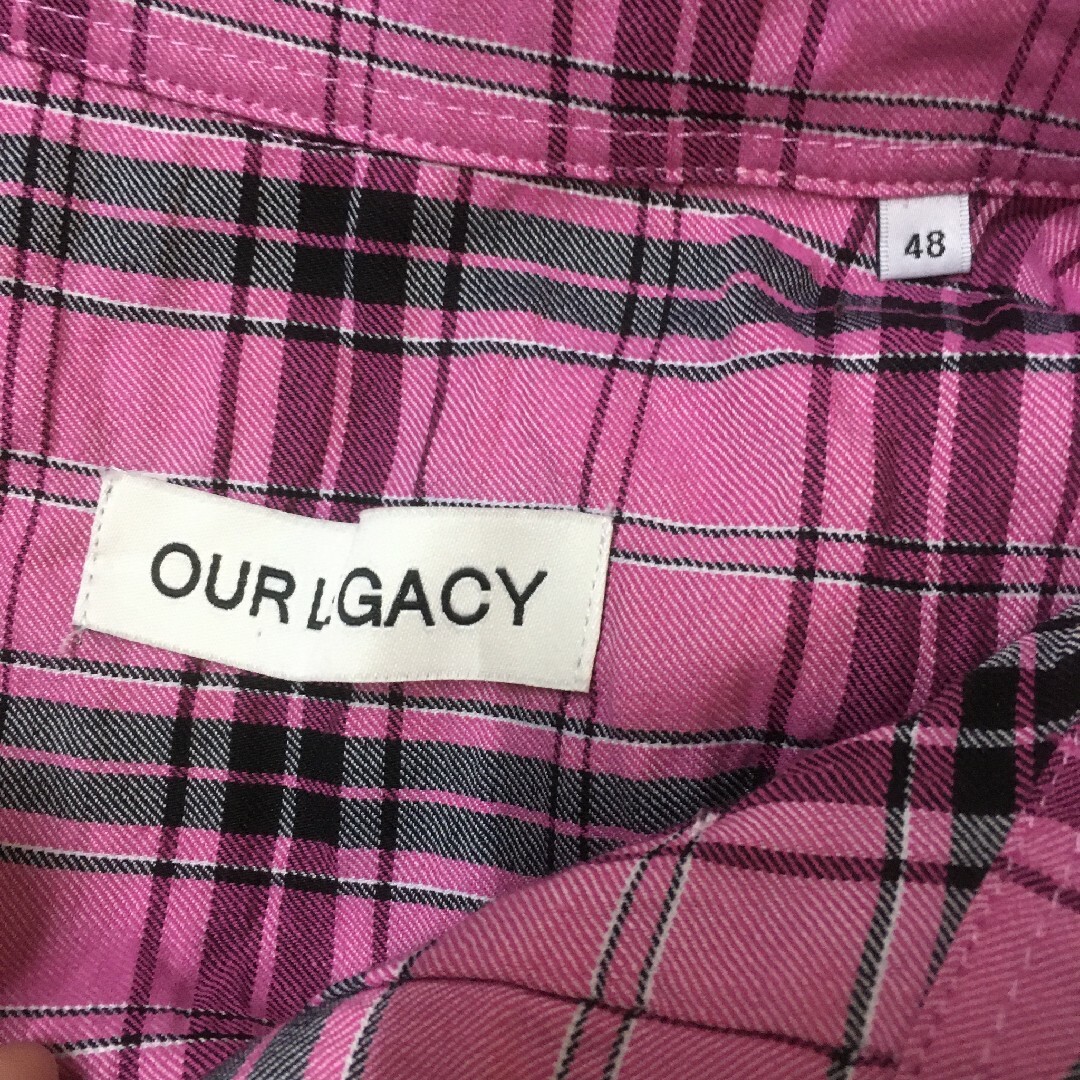 OUR LEGACY CHECK SHIRT ピンク チェックシャツ