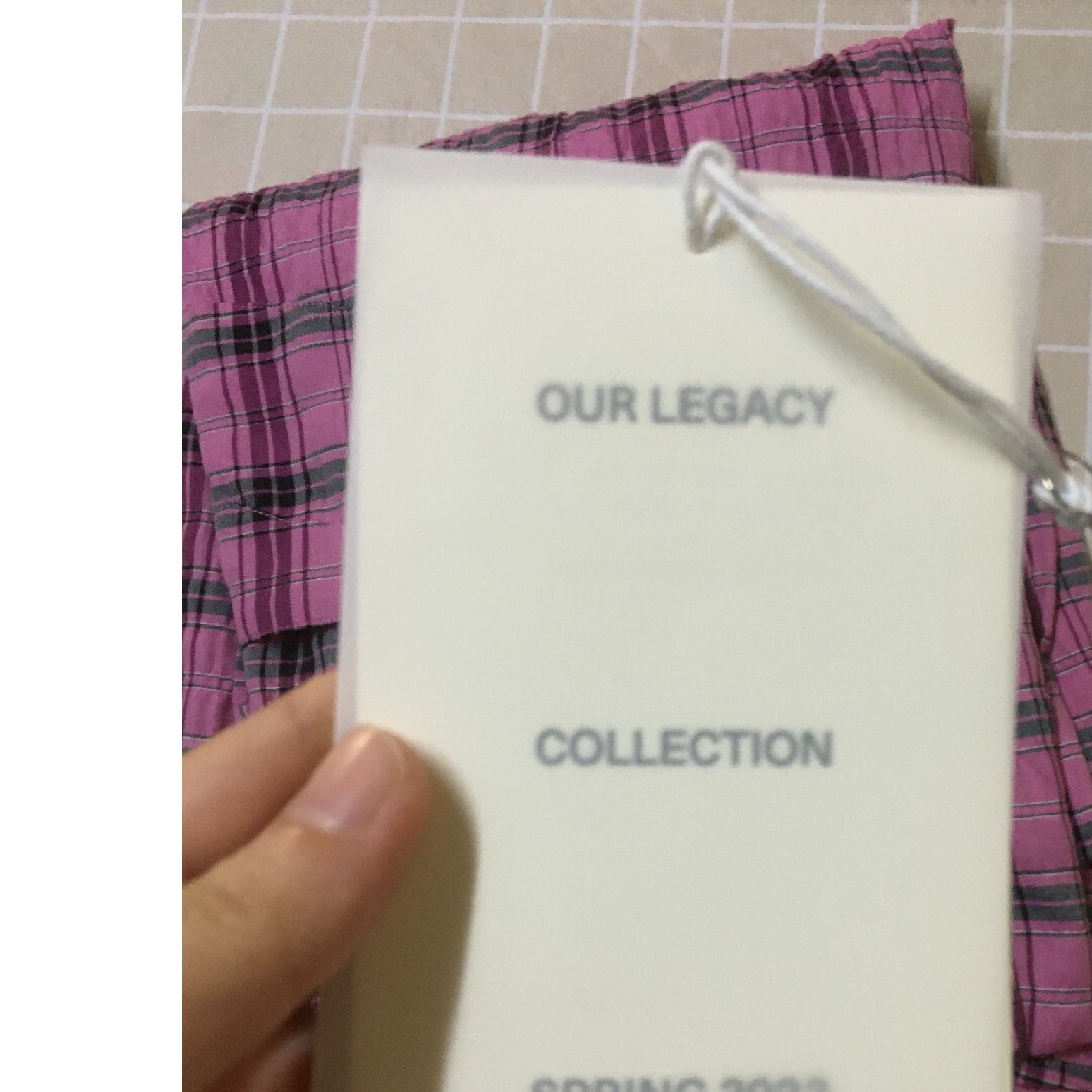 OUR LEGACY CHECK SHIRT ピンク チェックシャツ
