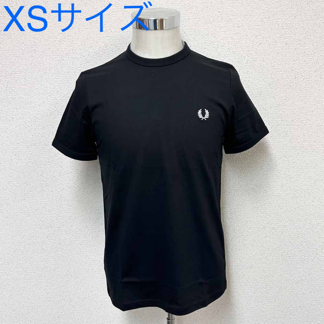 FRED PERRY(フレッドペリー)の新品 FRED PERRY フレッドペリー 半袖Tシャツ ブラック XSサイズ メンズのトップス(Tシャツ/カットソー(半袖/袖なし))の商品写真