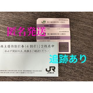 JR東日本　株主優待割引券　2枚(鉄道乗車券)