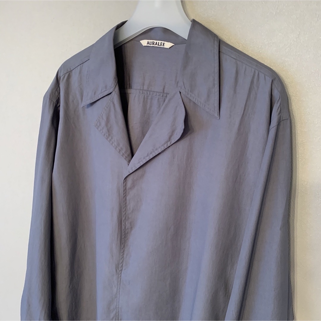 【常田大希着】AURALEE WASHED FINX TWILL SHIRTS