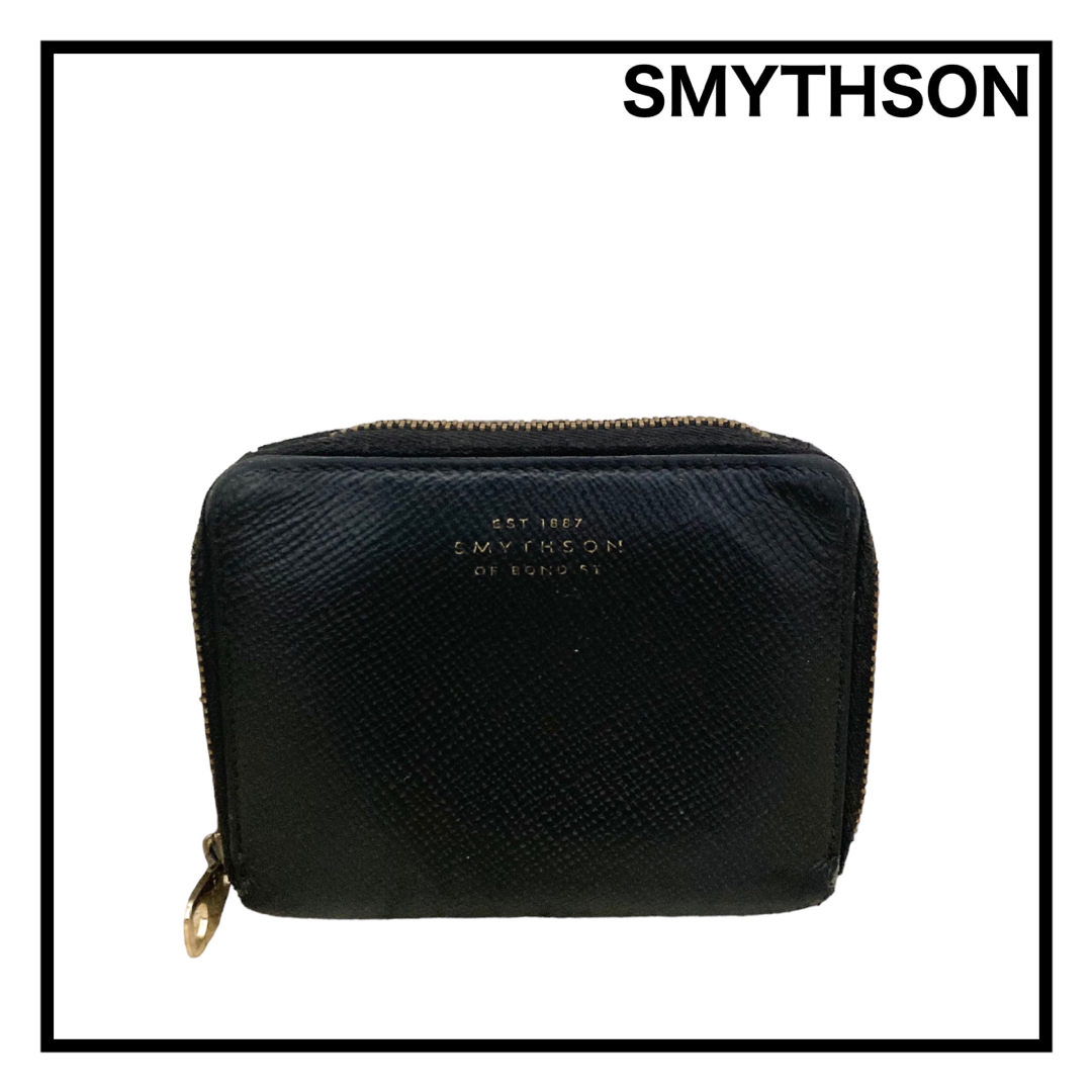 【SMYTHSON】　スマイソン　コインケース　小銭入れ　カードケース　ブラック | フリマアプリ ラクマ