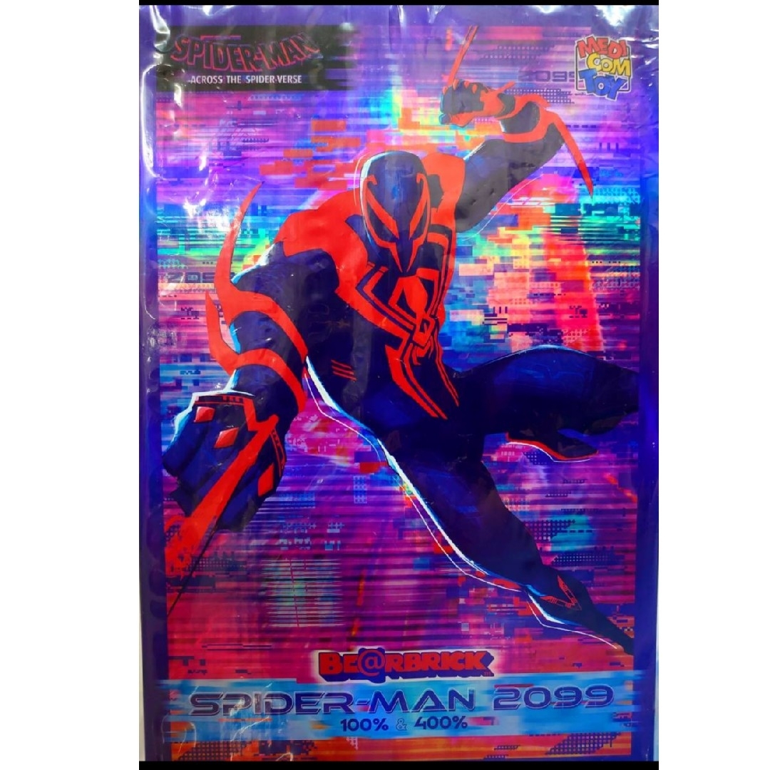 BE@RBRICK SPIDER-MAN 2099 100% & 400% 3