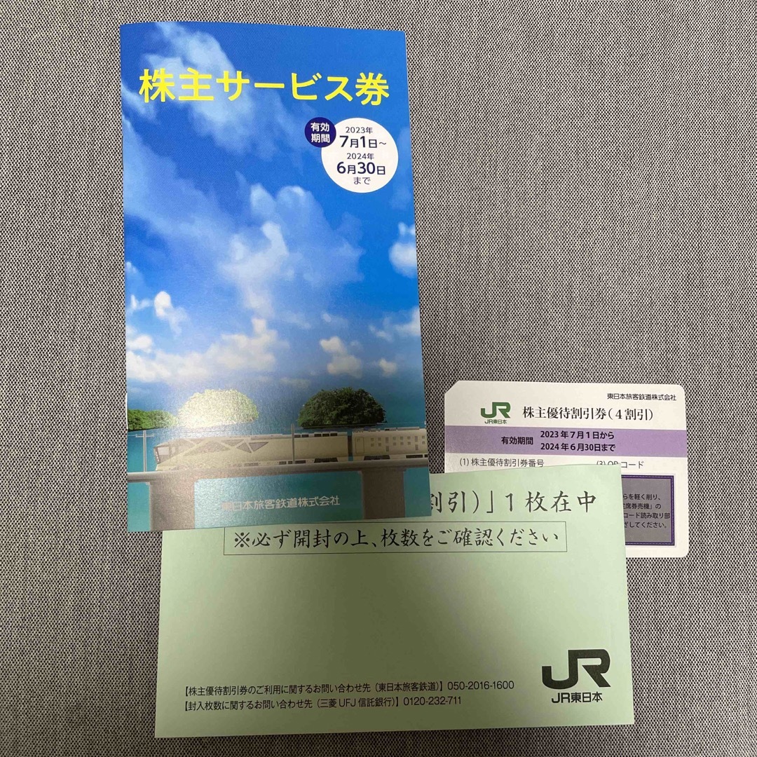 JR(ジェイアール)の【匿名配送】JR東日本　株主優待割引券 チケットの優待券/割引券(その他)の商品写真