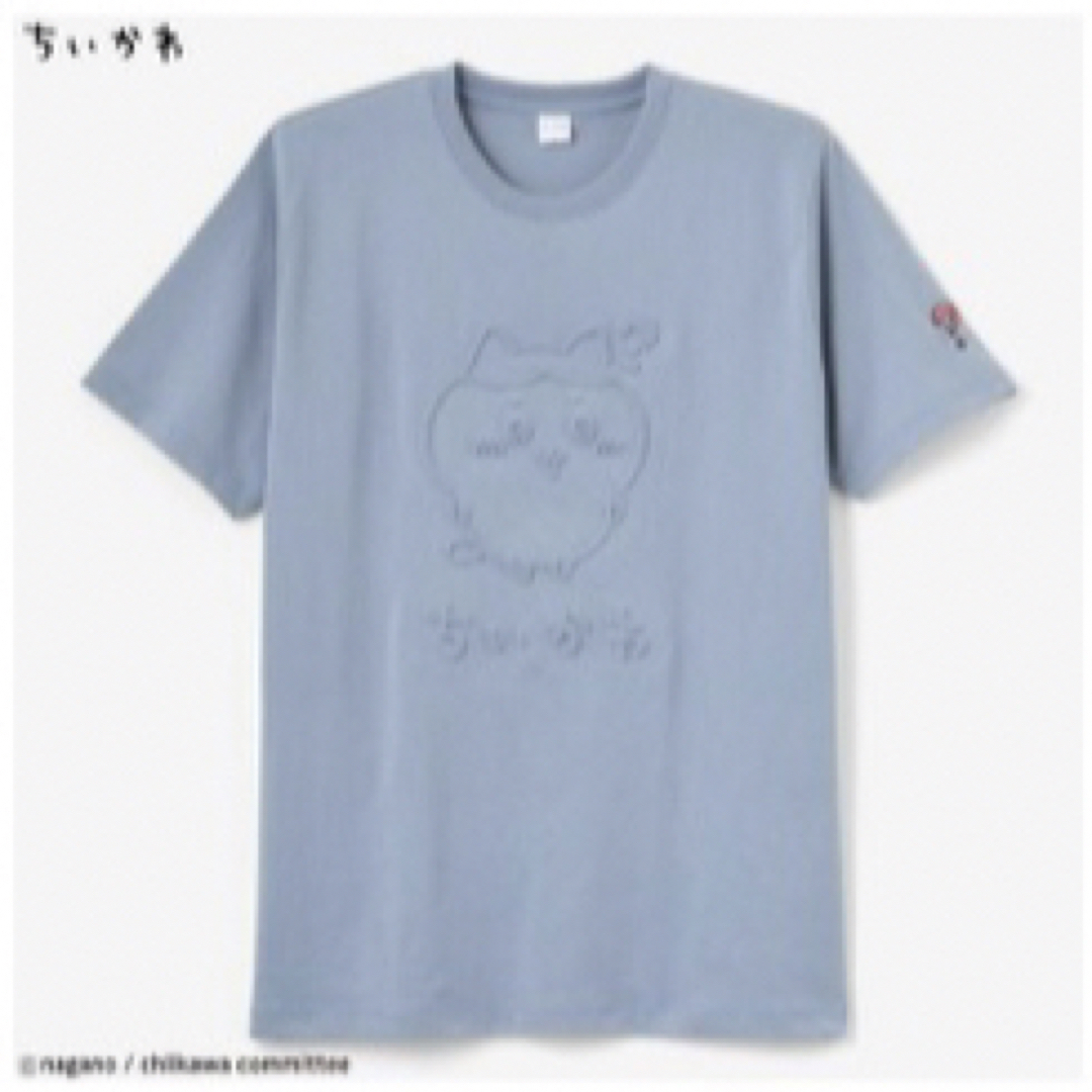 しまむら(シマムラ)のしまむら・ちいかわ・メンズTシャツ・ライトブルー(ハチワレ)・3L エンタメ/ホビーのアニメグッズ(その他)の商品写真