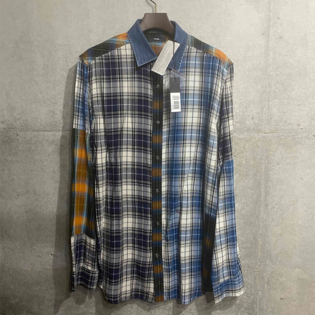 BTS V テテ テヒョン着用 dieselチェックシャツ 防弾 レーヨン