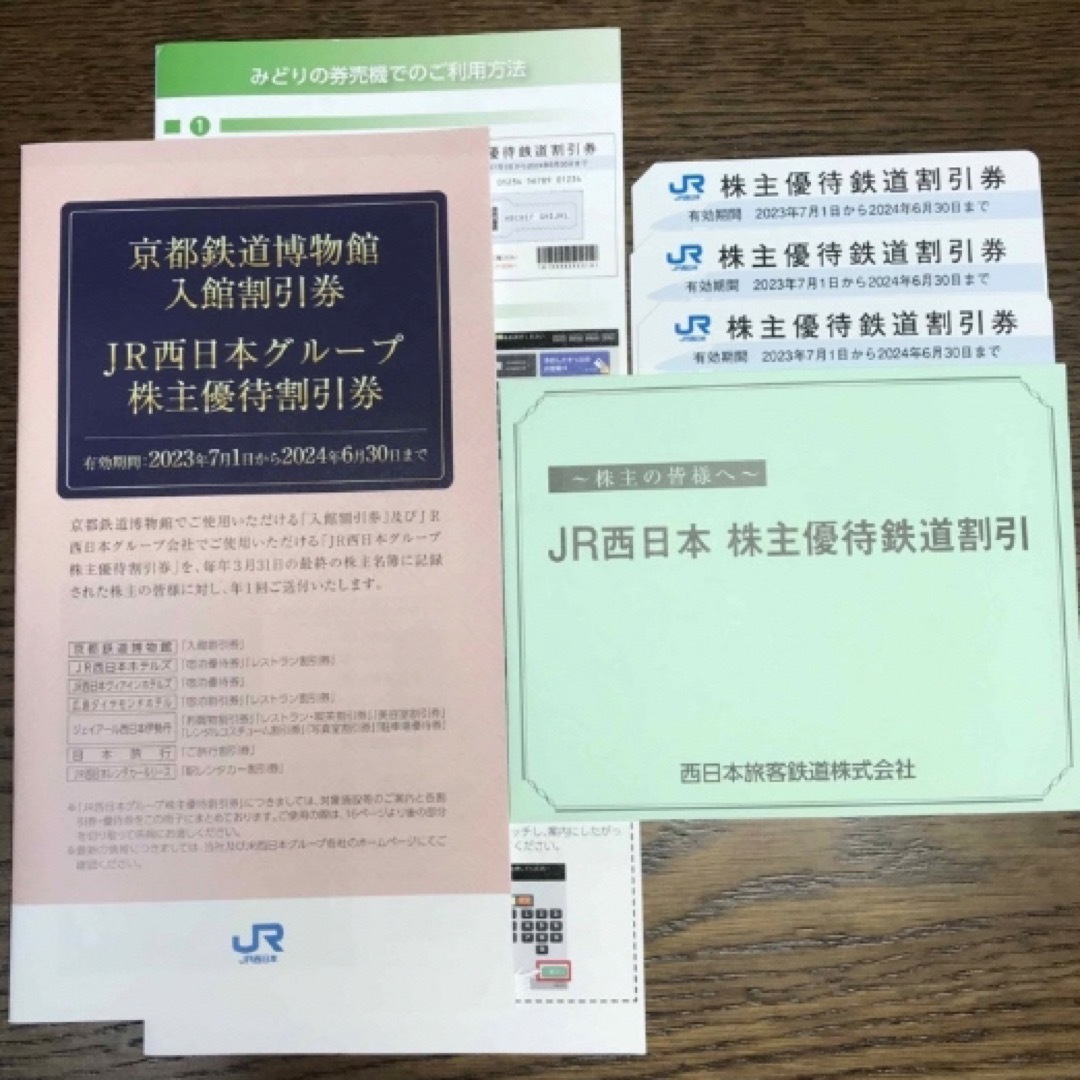 JR西日本株主優待鉄道割引券