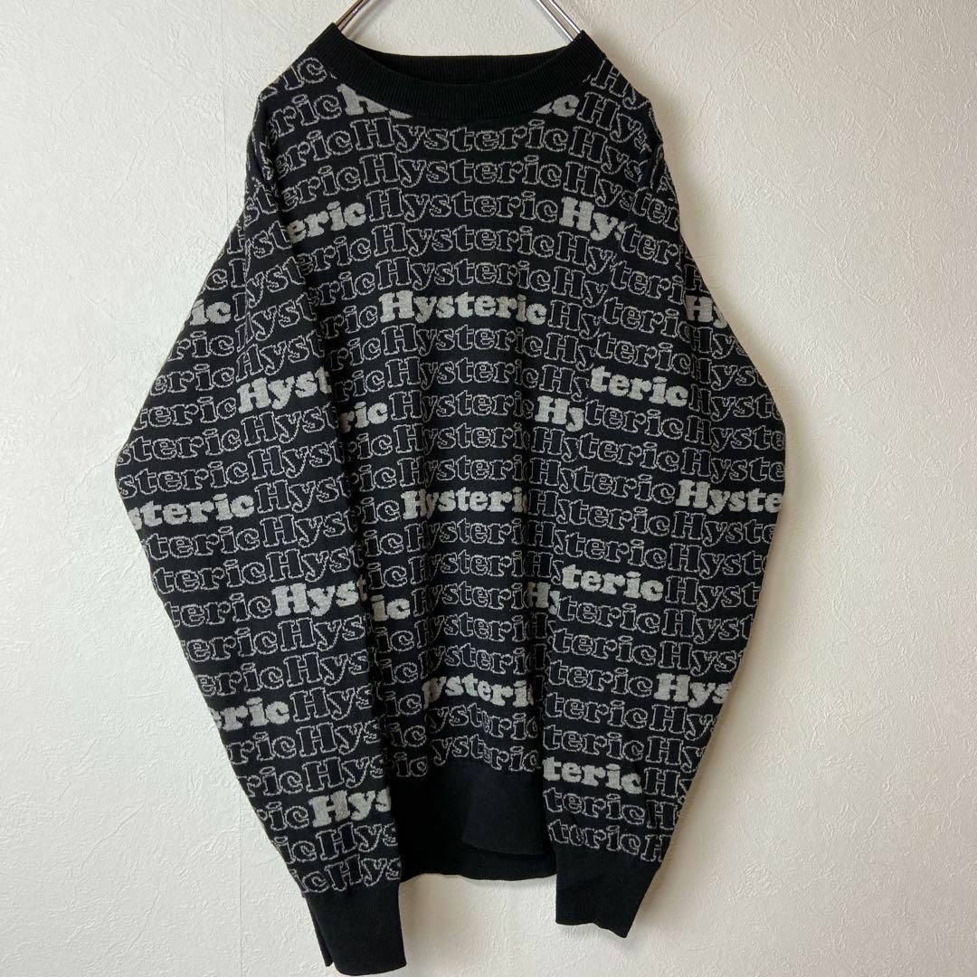 【人気総柄ロゴ】HYSTERIC GLAMOUR scratch knit.