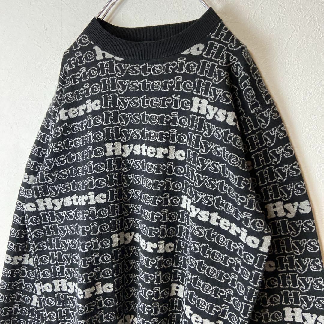 【人気総柄ロゴ】HYSTERIC GLAMOUR scratch knit.