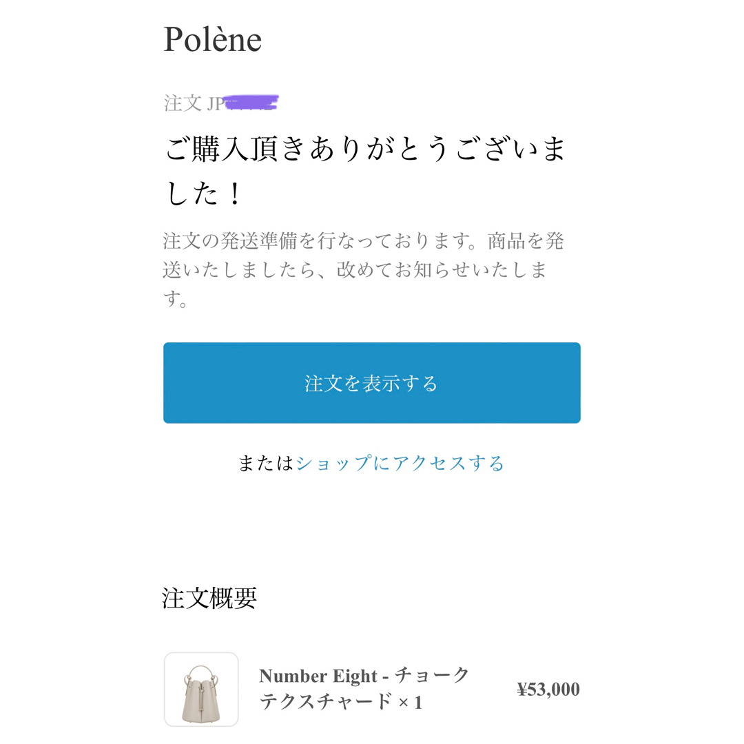 【美品】POLENE  Numéro Huit チョーク カヌレバック