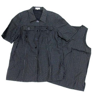 ジバンシィ(GIVENCHY)のジバンシィ アンサンブル セット 半袖 シャツ トップス 紺 44 46(シャツ/ブラウス(半袖/袖なし))