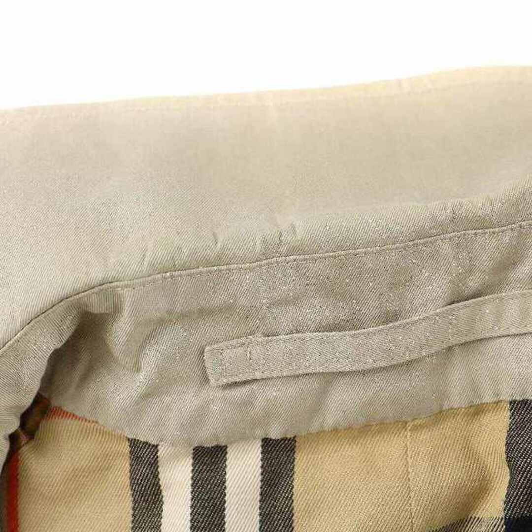 バーバリーズ  ヴィンテージ ステンカラーコート 裏地チェック 48 ベージュ メンズのジャケット/アウター(ステンカラーコート)の商品写真