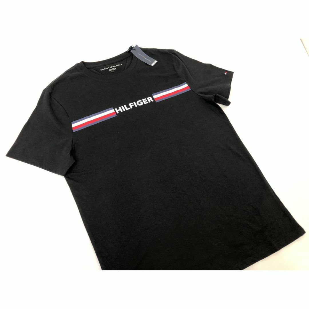 TOMMY HILFIGER(トミーヒルフィガー)の33）トミーヒルフィガー  メンズ  半袖Tシャツ  S  ブラック　 メンズのトップス(Tシャツ/カットソー(半袖/袖なし))の商品写真