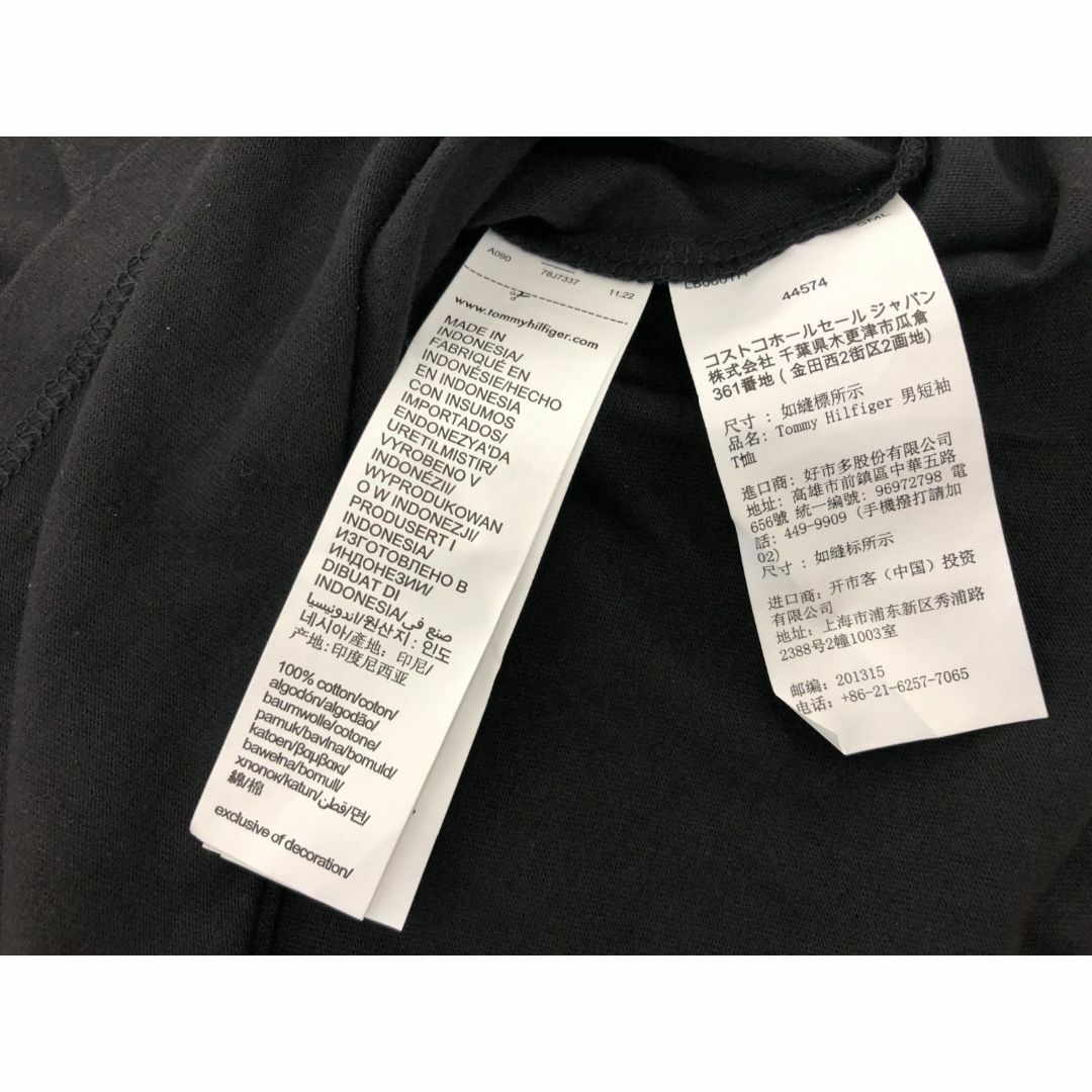 TOMMY HILFIGER(トミーヒルフィガー)の33）トミーヒルフィガー  メンズ  半袖Tシャツ  S  ブラック　 メンズのトップス(Tシャツ/カットソー(半袖/袖なし))の商品写真