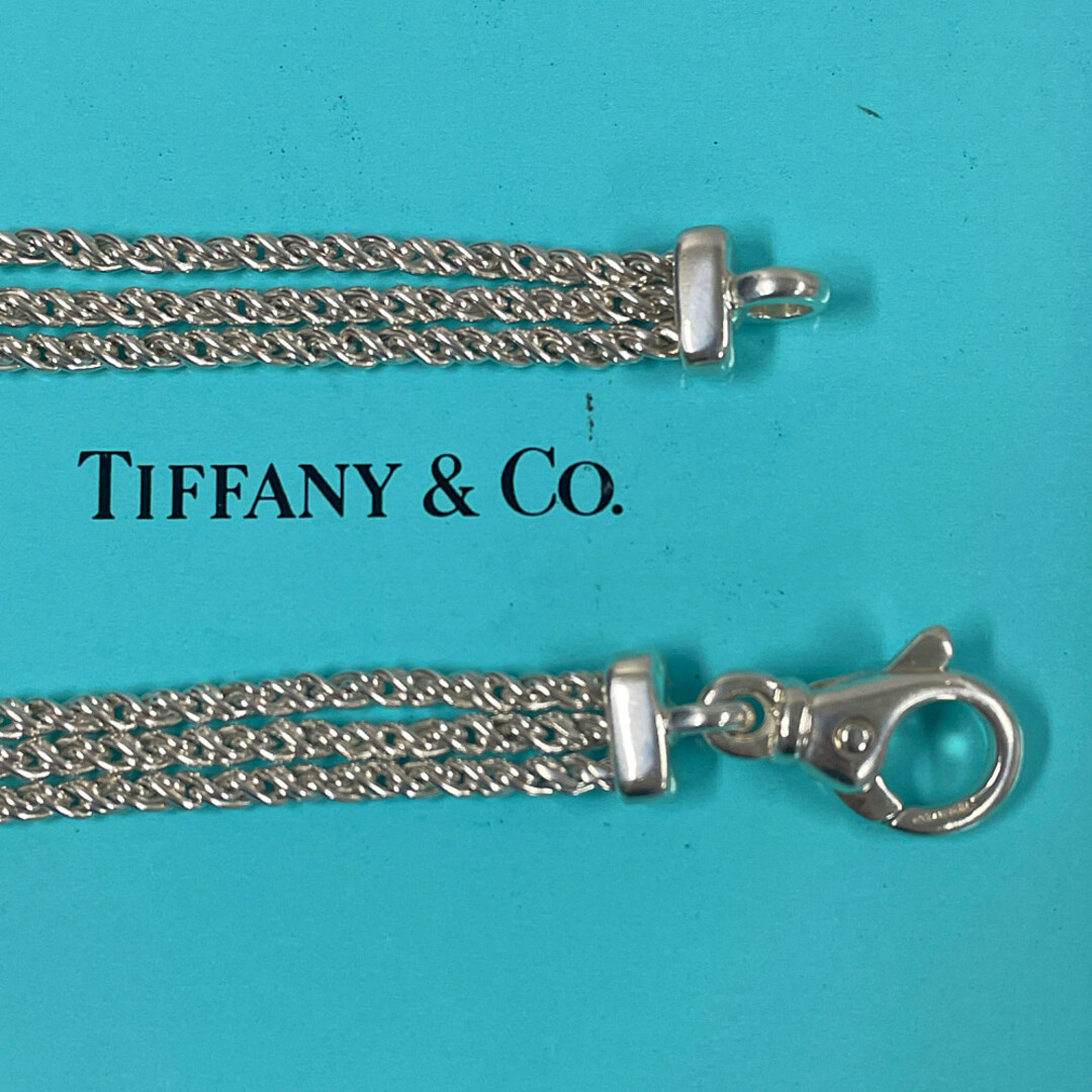 TIFFANY&CO. ティファニー シルバー トリプル ロープ ブレスレット ヴィンテージ 正規品 / 31027 3