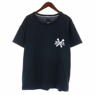 ジエダ(Jieda)のジエダ Jieda Tシャツ カットソー 半袖 クルーネック ロゴ 1 S 黒(Tシャツ/カットソー(半袖/袖なし))