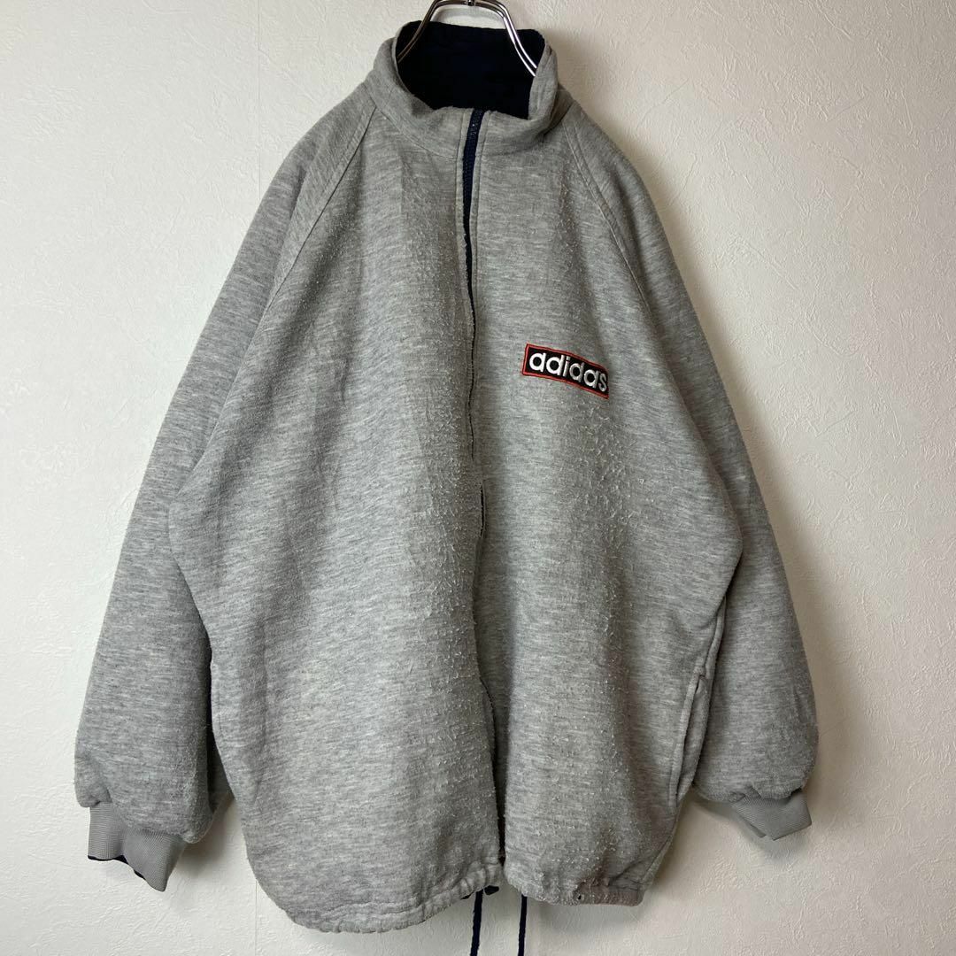 adidas - 【両面リバーシブル◎】adidas背面ビッグ刺繍ロゴ古着