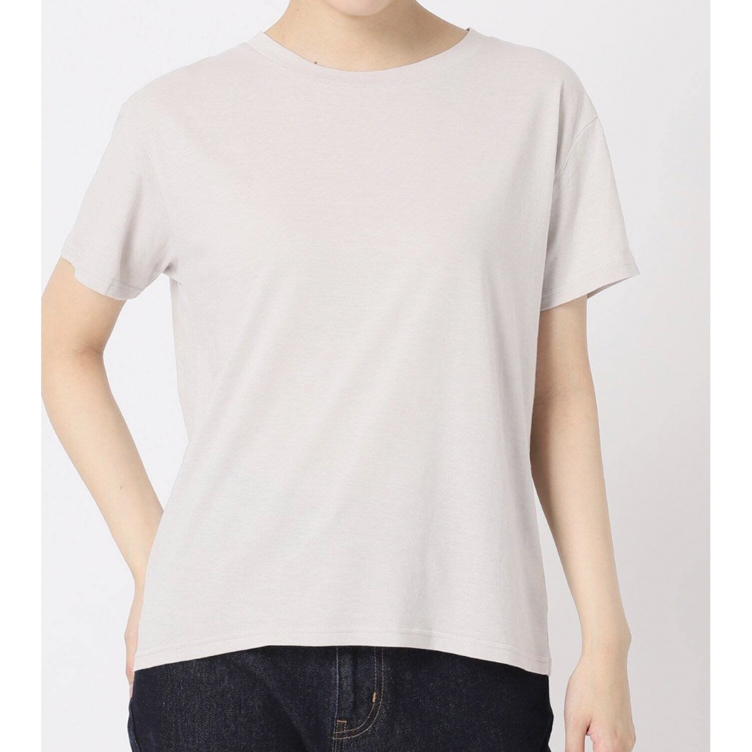 IENA(イエナ)の未使用　IENA SLOBE ベーシックTシャツM  グレーB レディースのトップス(Tシャツ(半袖/袖なし))の商品写真