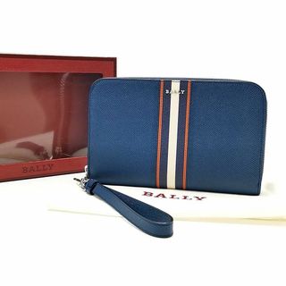 超美品 バリー BALLY 長財布 ラウンドファスナー 03-23061904