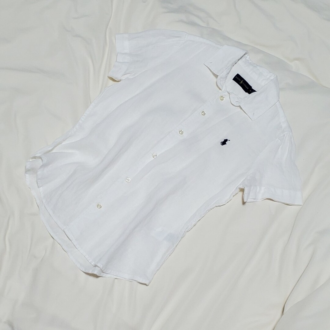 POLO RALPH LAUREN(ポロラルフローレン)のリネンシャツ♡半袖 レディースのトップス(シャツ/ブラウス(半袖/袖なし))の商品写真