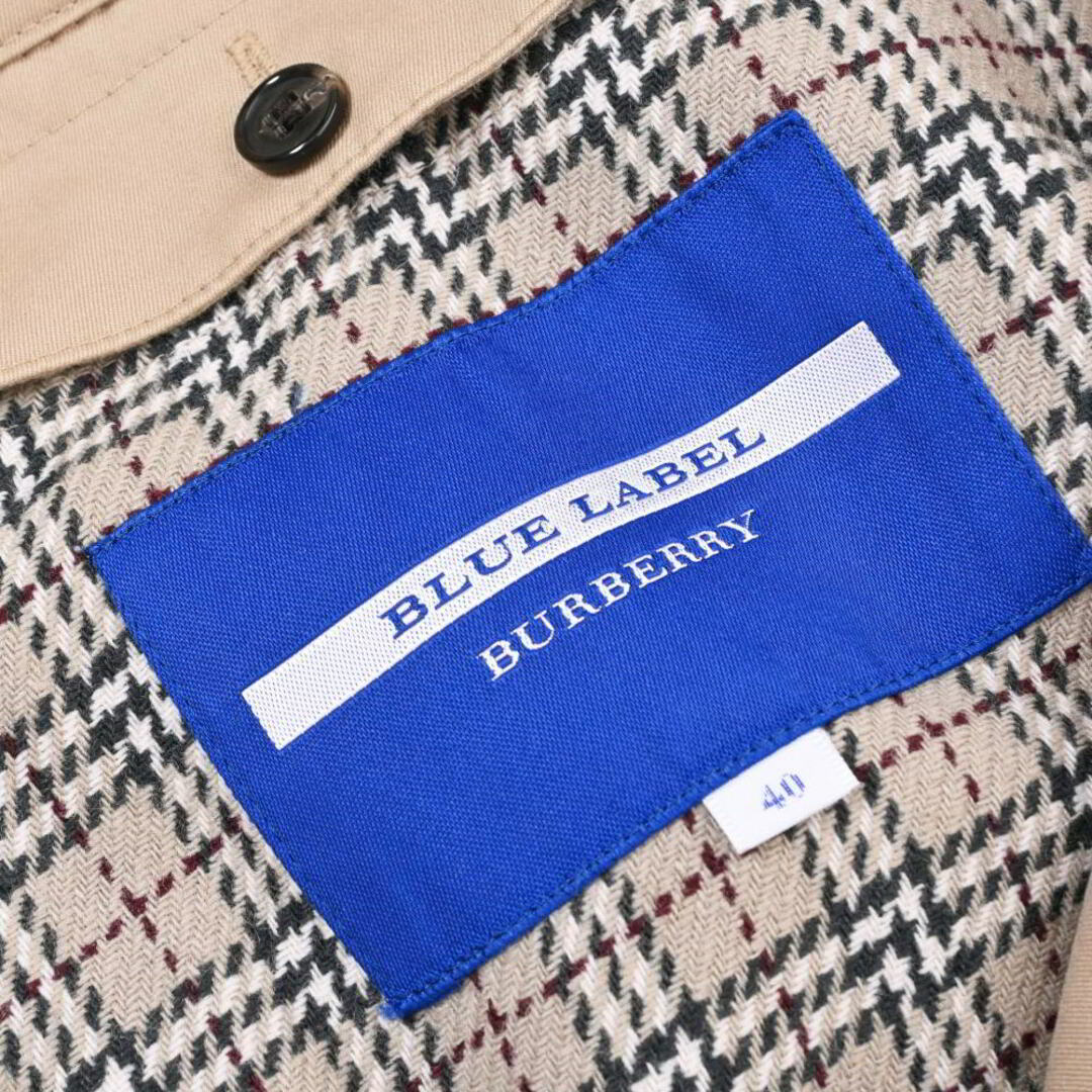 BURBERRY BLUE LABEL(バーバリーブルーレーベル)のBURBERRY BLUE LABEL ライナー付き コットン トレンチ コート レディースのジャケット/アウター(トレンチコート)の商品写真