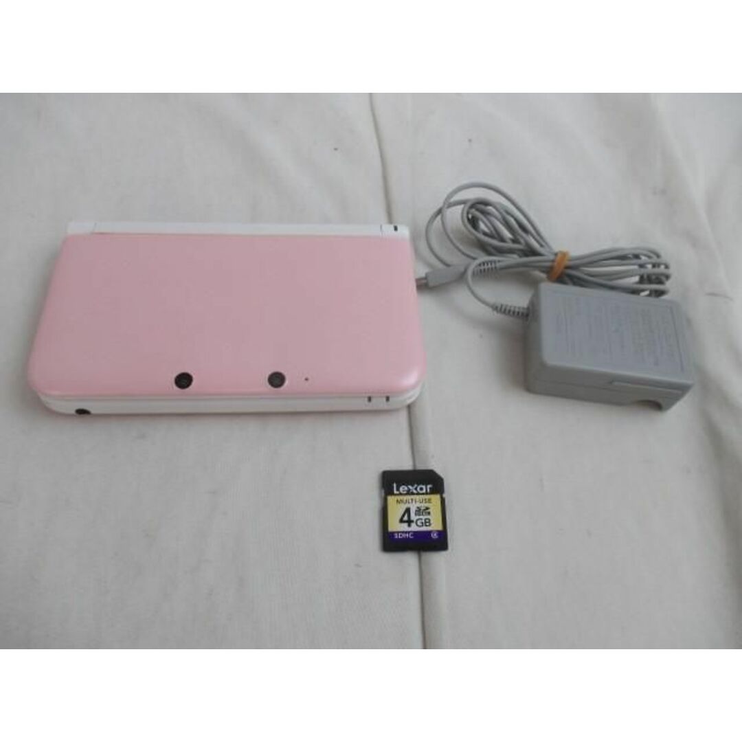 品 ゲーム ニンテンドー3DS LL 本体 SPR-001 ピンク×ホワイト 動作品 