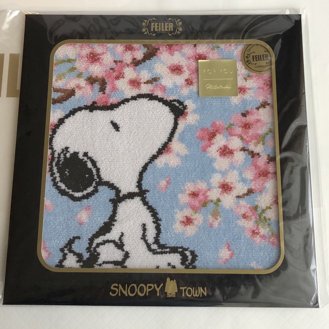 FEILER(フェイラー)のFEILER×SNOOPY ハンカチ ♩サクラ♩ レディースのファッション小物(ハンカチ)の商品写真