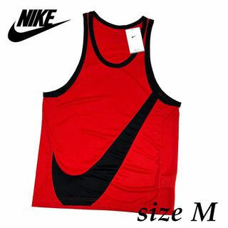 ナイキ(NIKE)の新品　Mサイズ　ナイキ　バスケ　タンクトップ　クロスオーバー ジャージ　レッド(タンクトップ)