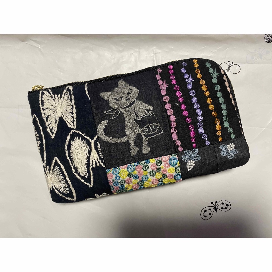 ミナペルホネン クロッチくん ハンドメイド ポーチ - ポーチ