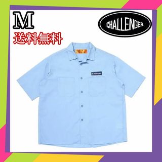 23ss CHALLENGER S/S WORKER SHIRT SAX M(シャツ)