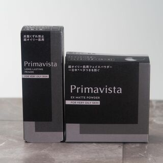 プリマヴィスタ(Primavista)のプリマヴィスタ　ブラック　超オイリー肌用　皮脂崩れ防止下地　EXマットパウダー(化粧下地)