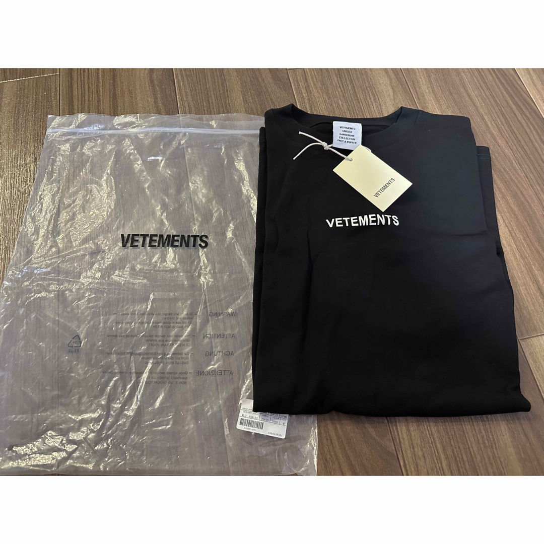 VETEMENTS 2021SS クルーネック ロゴ パッチ 半袖 Tシャツ M