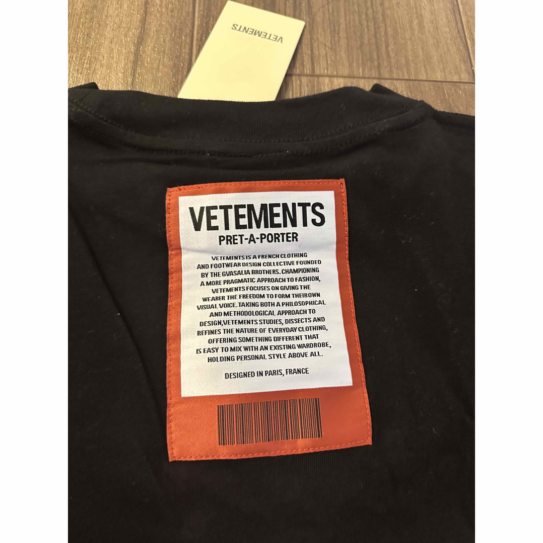 VETEMENTS 2021SS クルーネック ロゴ パッチ 半袖 Tシャツ M