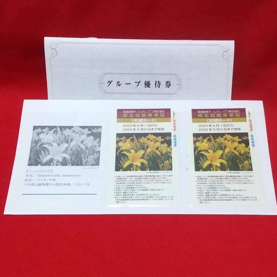 阪急阪神ホールディングス  回数券30回×2枚乗車券/交通券