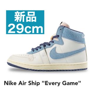 ジョーダン(Jordan Brand（NIKE）)の【新品29cm】Nike Air Ship "Every Game" UNC 青(スニーカー)