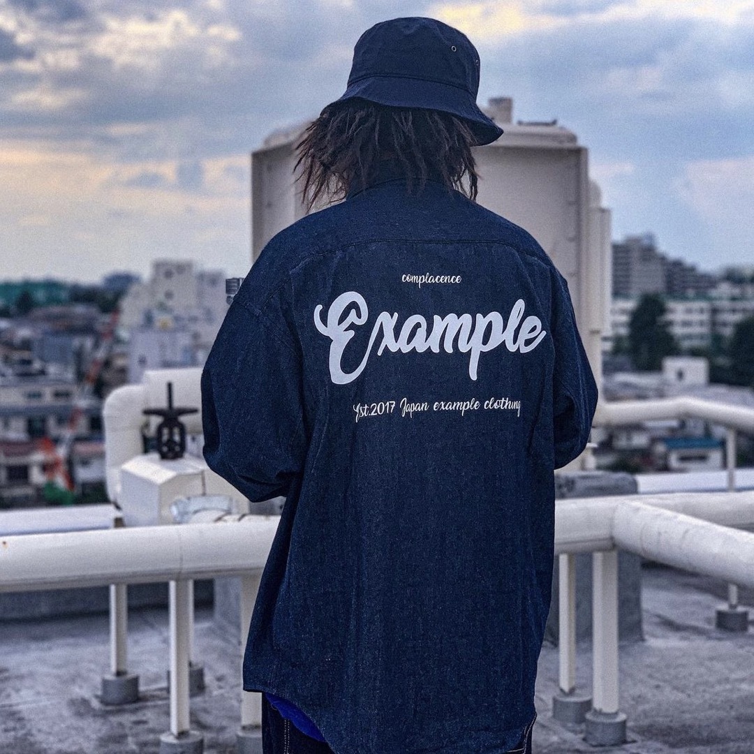 EXAMPLE デニム シャツ XL MFC STORE GODBLESSYOU - シャツ