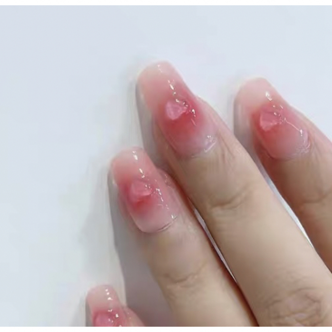 ぷっくりクリアハートネイルパーツ 20pcs setの通販 by C.Nail ぷっくりクリアハートネイルパーツ 20pcs setの通販 by C.Nail