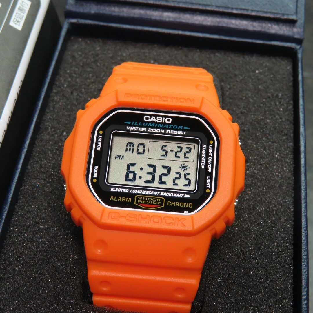 G-SHOCK - カシオ/CASIO G-SHOCK/Gショック○DW-5600E-1【オレンジ】の ...