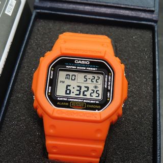 ジーショック(G-SHOCK)のカシオ/CASIO G-SHOCK/Gショック●DW-5600E-1【オレンジ】(腕時計(デジタル))