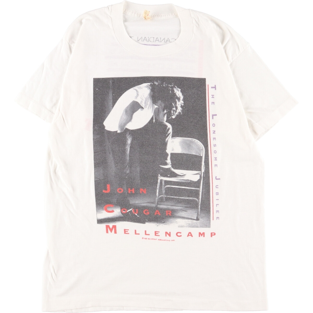 80年代 スクリーンスターズ SCREEN STARS JOHN MELLANCAMP ジョンメレンキャンプ 両面プリント バンドTシャツ バンT メンズM ヴィンテージ /eaa348429