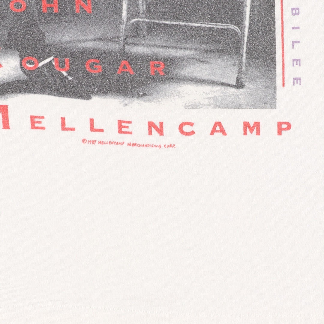 80年代 スクリーンスターズ SCREEN STARS JOHN MELLANCAMP ジョンメレンキャンプ 両面プリント バンドTシャツ バンT メンズM ヴィンテージ /eaa348429 3