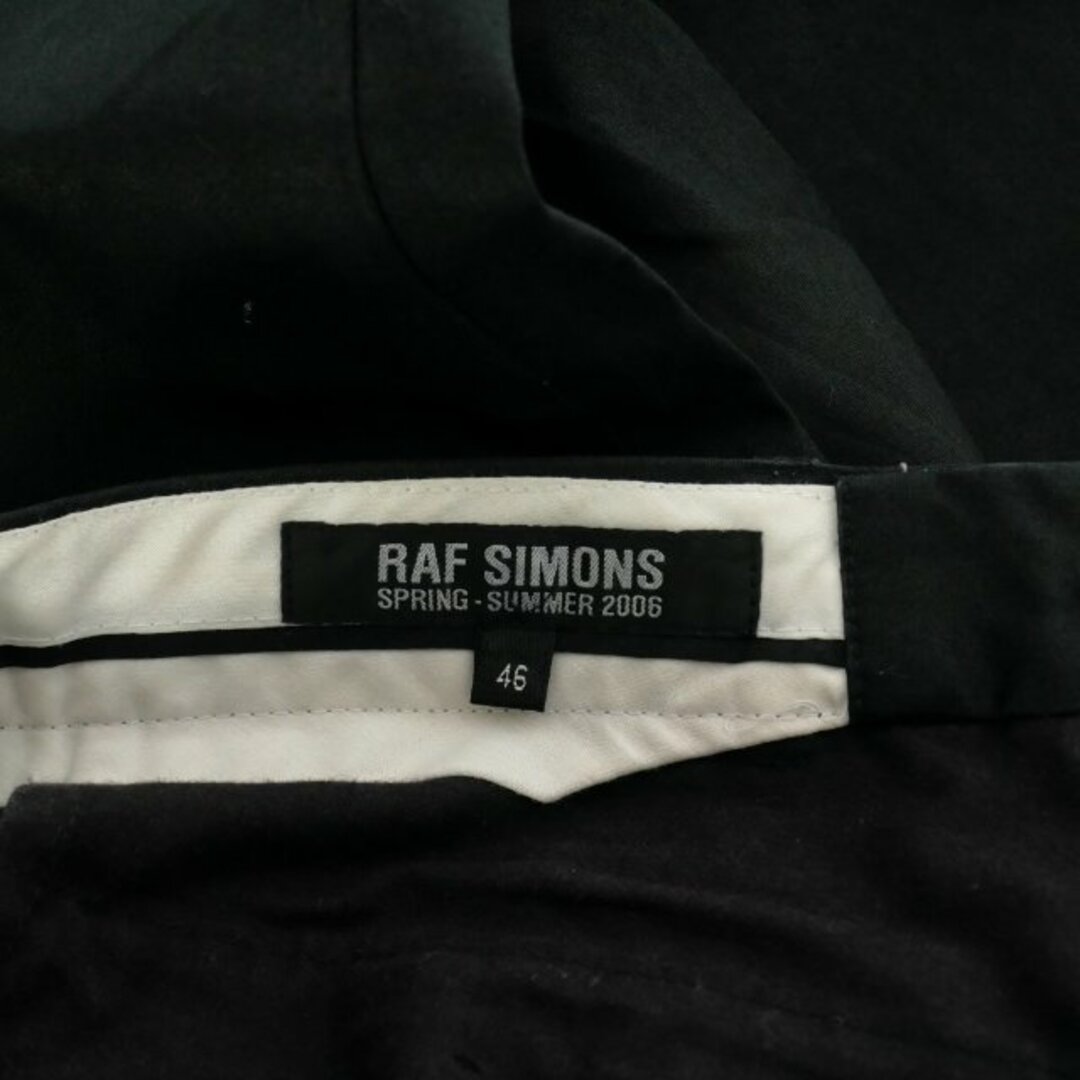 RAF SIMONS(ラフシモンズ)のラフシモンズ 06SS ベルト付き スラックス パンツ トラウザーズ 46 黒  メンズのパンツ(スラックス)の商品写真